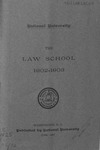 National University, The Law School, 1902-1903