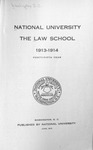 National University, The Law School, 1913-1914