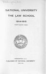 National University, The Law School, 1914-1915