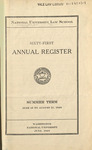 National University Law School Sixty-First Annual Register, Summer 1929